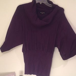 Plum cowl sweater